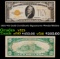 1928 $10 Gold Certificate Signatures Woods/Mellon Grades vf+