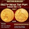 1927-p Gold Indian Quarter Eagle Near Top Pop! $2 1/2 ms66 USCG
