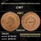 1863 Indian Undertaker Civil War Token F-6300Z-1A Roth Collection 1c Grades ms63 bn