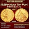 1928-p Gold Indian Quarter Eagle Near Top Pop! $2 1/2 ms66 USCG
