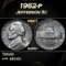1962-p Jefferson Nickel 5c Grades ms65+