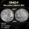 1942-p Walking Liberty Half Dollar 50c Grades ms64