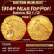 1914-p Gold Indian Quarter Eagle Near Top Pop! $2 1/2 ms66 USCG