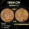 1864 CN Indian Cent 1c Grades vf30