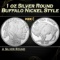 1 oz Silver Round - Buffalo Nickle Style Round