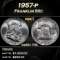 1957-p Franklin Half Dollar 50c ms66+ FBL SEGS