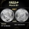1922-p Peace Dollar $1 Grades ms65
