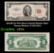 1953B $2 Red Seal United States Note Fancy Serial: #72972222 Grades vf+
