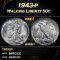 1943-p Walking Liberty Half Dollar 50c ms66+ SEGS