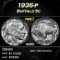 1936-p Buffalo Nickel 5c Grades ms65