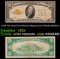 1928 $10 Gold Certificate Signatures Woods/Mellon Grades vf+