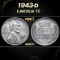 1943-d Lincoln Cent 1c Grades ms63+