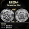 1955-p Franklin Half Dollar 50c Grades ms65+ fbl