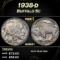 1938-d Buffalo Nickel 5c Grades ms64+
