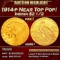 1914-p Gold Indian Quarter Eagle Near Top Pop! $2 1/2 ms66+ USCG