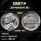 1987-p Jefferson Nickel 5c ms66+ 6fs SEGS