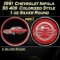 1961 Chevrolet Impala SS 409 Colorized Style - 1 oz Silver Round Round
