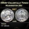 1954-p Washington Quarter Colorfully Toned 25c Grades ms66