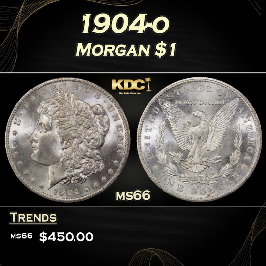 1904-o Morgan Dollar $1 Grades ms66