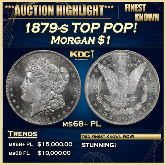 1879-s Morgan Dollar TOP POP! $1 ms68+ PL SEGS