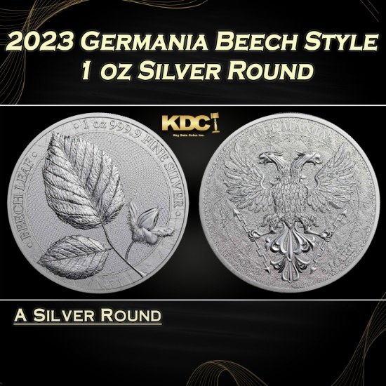 2023 Germania Beech Style - 1 oz Silver Round Round
