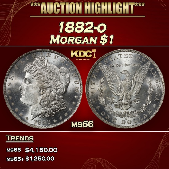 1882-o Morgan Dollar $1 ms66 SEGS