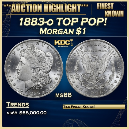 1883-o Morgan Dollar TOP POP! $1 ms68 SEGS