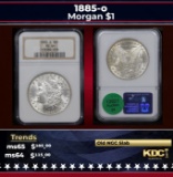 NGC 1885-o Morgan Dollar $1 ms64 NGC