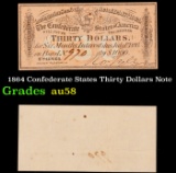 1864 Confederate States Thirty Dollars Note Grades Choice AU/BU Slider