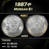 PCGS 1887-p Morgan Dollar $1 ms64 PCGS