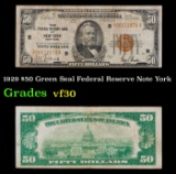 1929 $50 Green Seal Federal Reserve Note Grades vf++ York