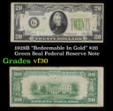 1928B $20 Green Seal Federal Reserve Note 