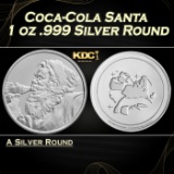 Coca-Cola Santa 1 oz .999 Silver Round Round