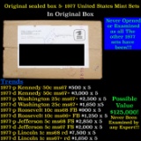 Original sealed box of 5x 1977 United States Mint Sets