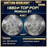 1880-p Morgan Dollar TOP POP! $1 ms67 SEGS