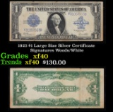 1923 $1 large size Silver Certificate Grades xf Signatures Woods/White