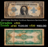1923 $1 large size Silver Certificate Grades vf+ Signatures Speelman/White