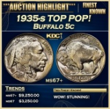 1935-s Buffalo Nickel TOP POP! 5c ms67+ SEGS