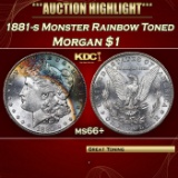 1881-s Morgan Dollar Monster Rainbow Toned 1 ms66+ SEGS