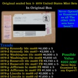 Original sealed Box of 5x 1979 United States Mint Set's