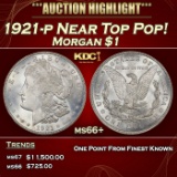 1921-p Morgan Dollar Near Top Pop! $1 ms66+ SEGS