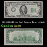 1934 $100 Green Seal Federal Reserve Note Grades Choice AU/BU Slider