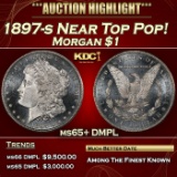 1897-s Morgan Dollar Near Top Pop! $1 ms65+ DMPL SEGS