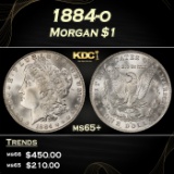1884-o Morgan Dollar $1 Grades ms65+