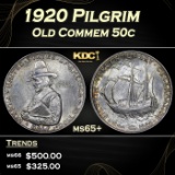 1920 Pilgrim Old Commem Half Dollar 50c Grades ms65+