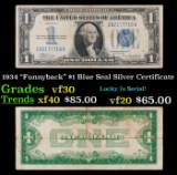 1934 $1 Blue Seal Silver Certificate 