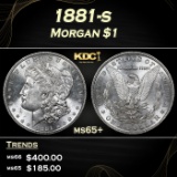 1881-s Morgan Dollar $1 Grades ms65+