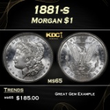 1881-s Morgan Dollar . $1 ms65 ICG