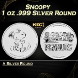 Snoopy 1 oz .999 Silver Round Round