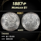 NGC 1887-p Morgan Dollar $1 ms63 NGC